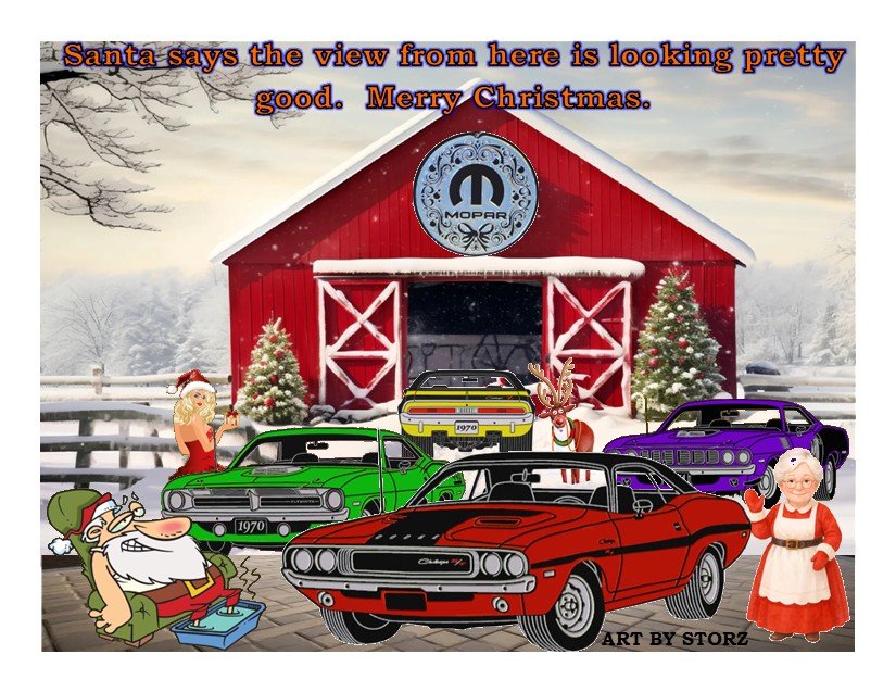 2025 MOPAR E BODIES NEW CHRISTMAS BG 9 SANTA & RUDOLPH & CHIC.jpg