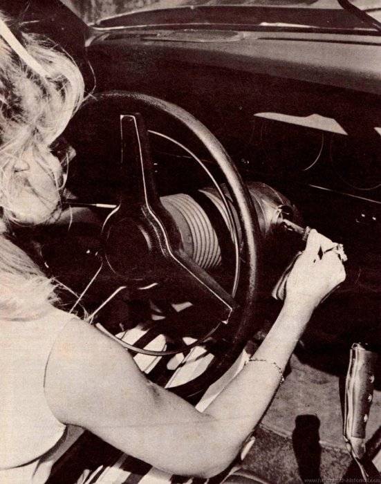 Blonde model in 1970 Challenger - September 1969.jpg