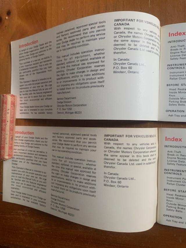 challenger owners manuals, NOS.....jpg