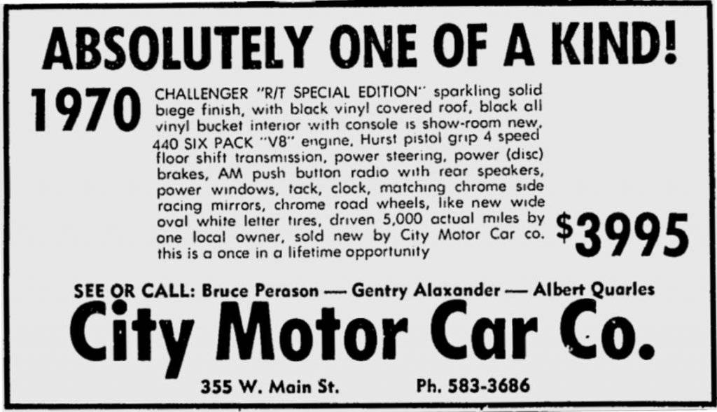 Challenger RT SE Ad used.jpg