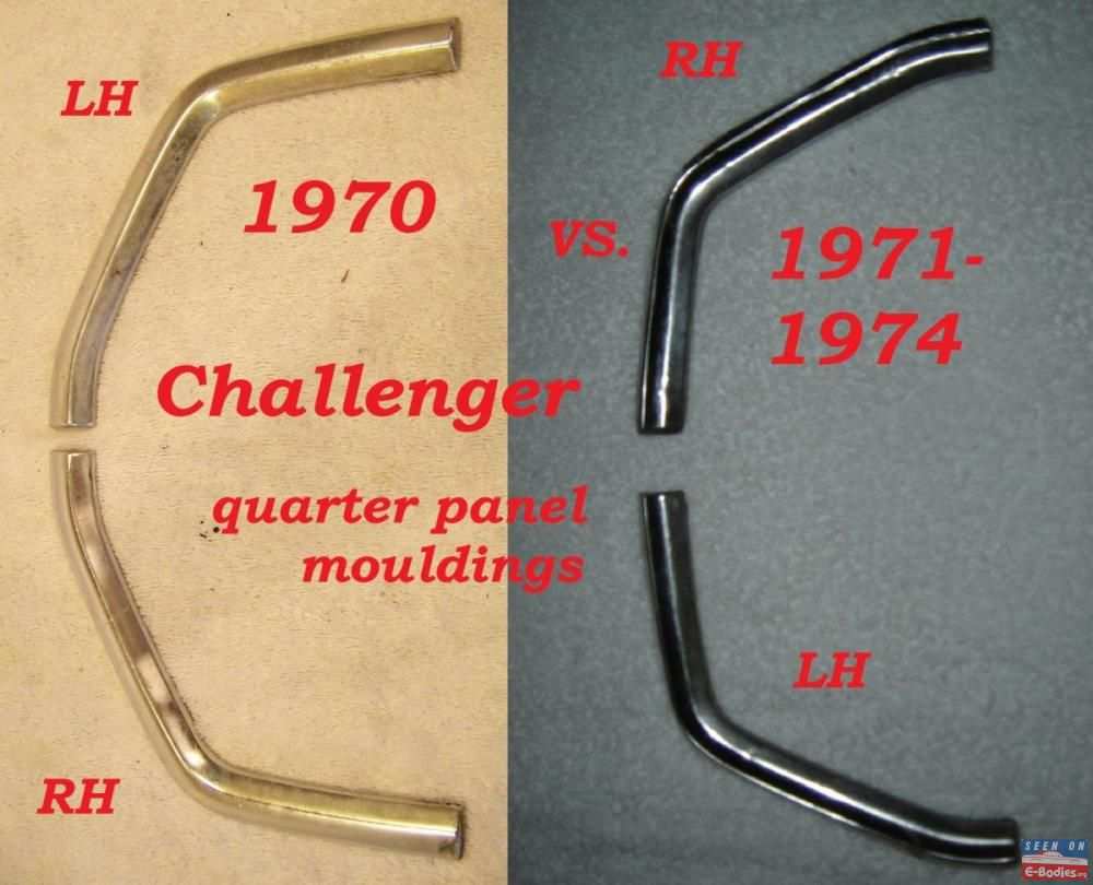 e-body 1970 vs 71-74 Challenger quarter panel moulding.jpg