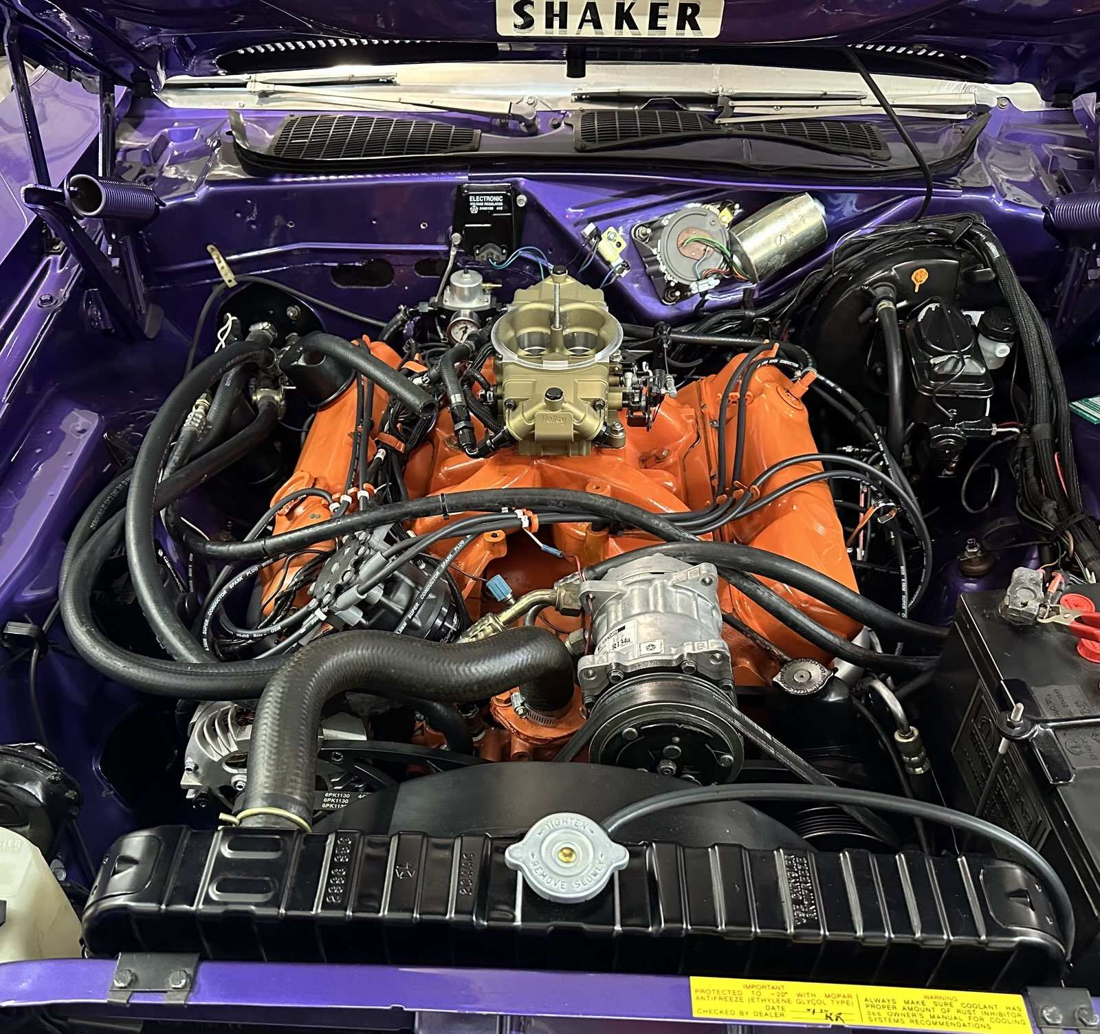 Engine with new GlenRay Radiator after TKX installation.jpeg