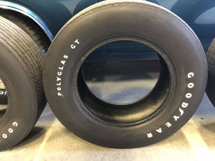 SOLD - 4 Goodyear Polyglas tires for sale | For E Bodies SOLD - 4 Goodyear Polyglas tires for sale | For E Bodies