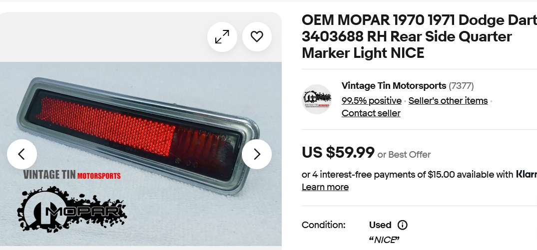 Screenshot 2026-03-06 at 21-16-59 OEM MOPAR 1970 1971 Dodge Dart 3403688 RH Rear Side Quarter ...png