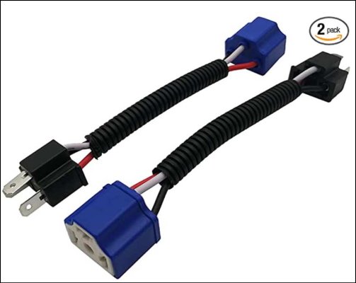 Audak 2Pcs H4 9003 HB2 Heavy Duty Ceramic Wiring Harness Sockets Male & Female Connector For H...jpg
